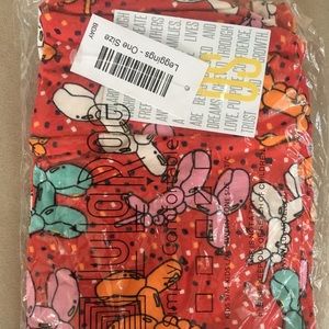 LuLaRoe OS Birthday Leggings (balloon animals)